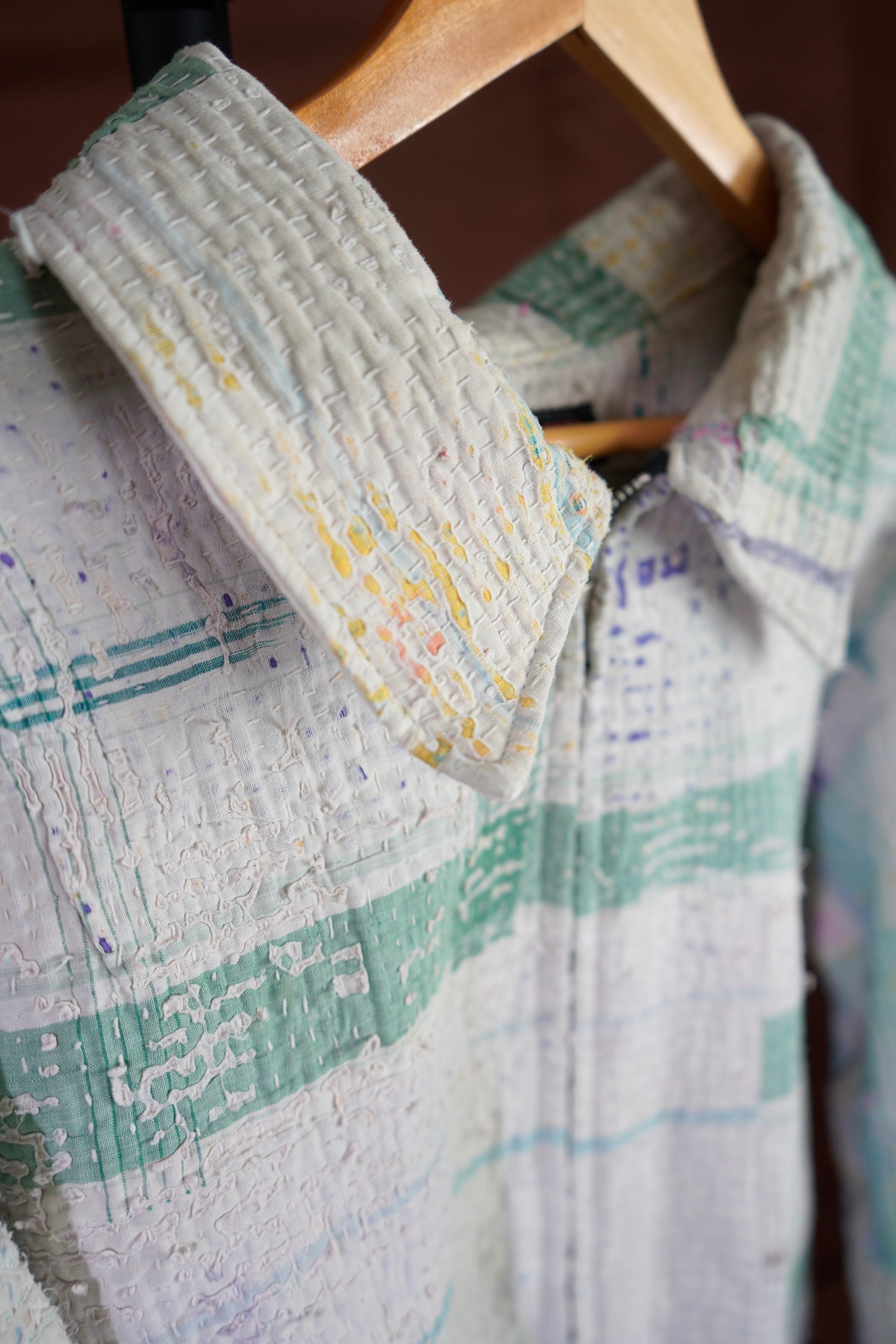 Vintage Quilted Patchwork Jacket “Chalk”