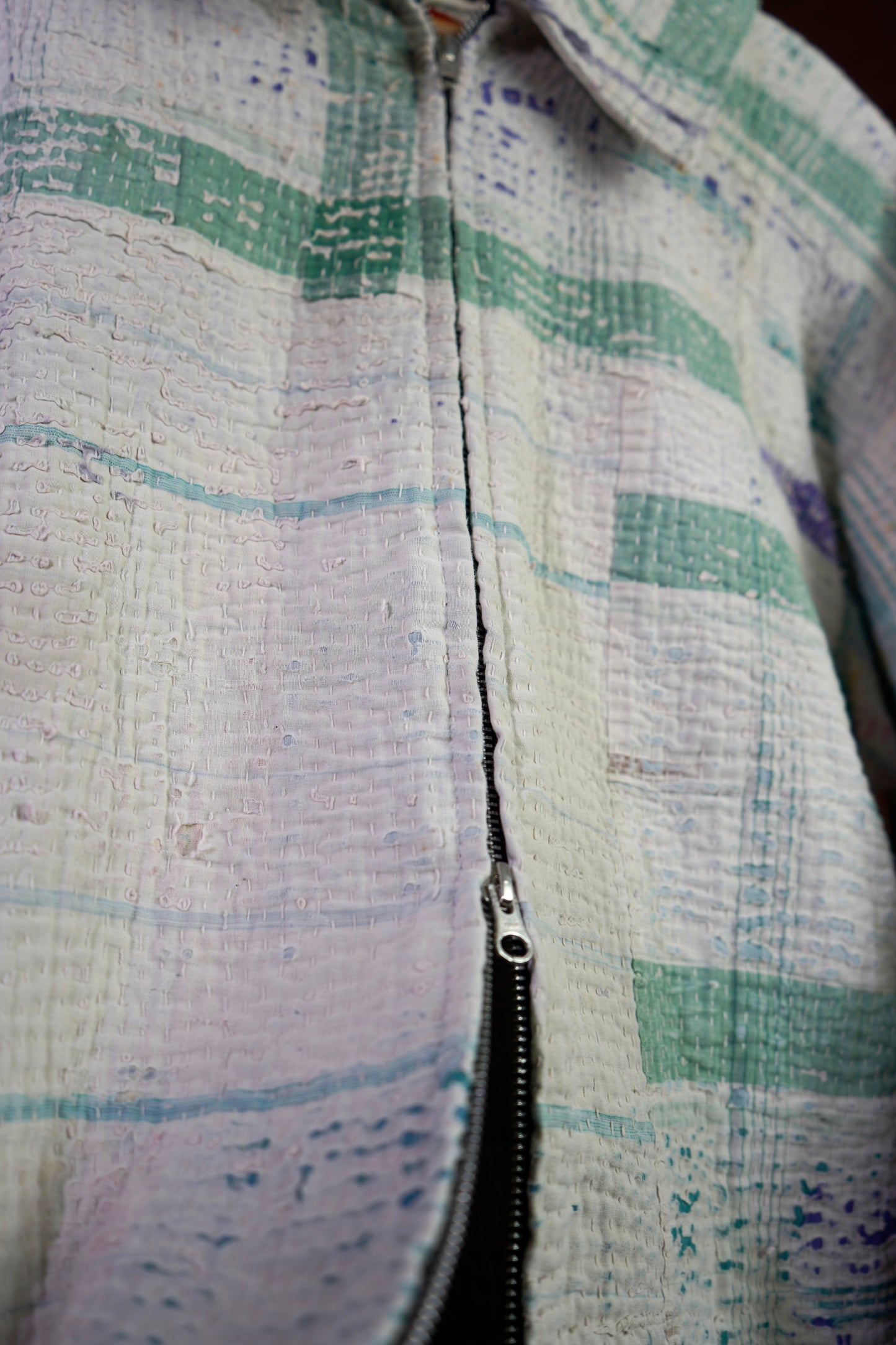 Vintage Quilted Patchwork Jacket “Chalk”