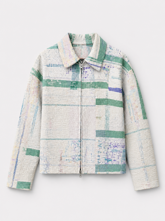 Vintage Quilted Patchwork Jacket “Chalk”